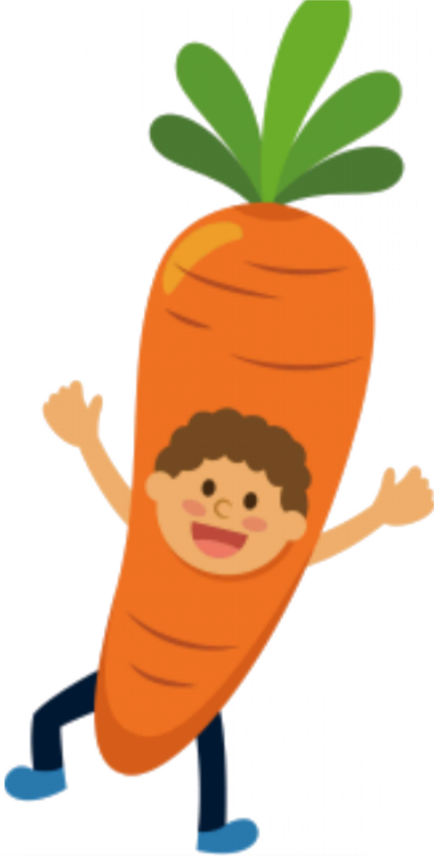 Carrot Cartoon Png Clipart (480x946), Png Download