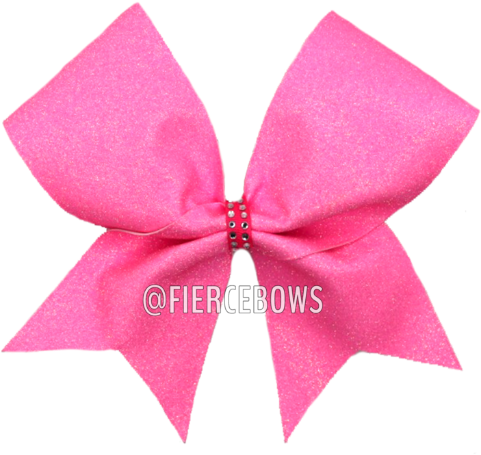 Glitter Cheer Bow - Cheerleading Bows Plain Pink Clipart (800x800), Png Download