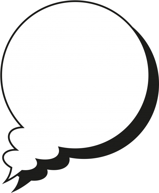 Speech Bubble - Circle Clipart (866x650), Png Download