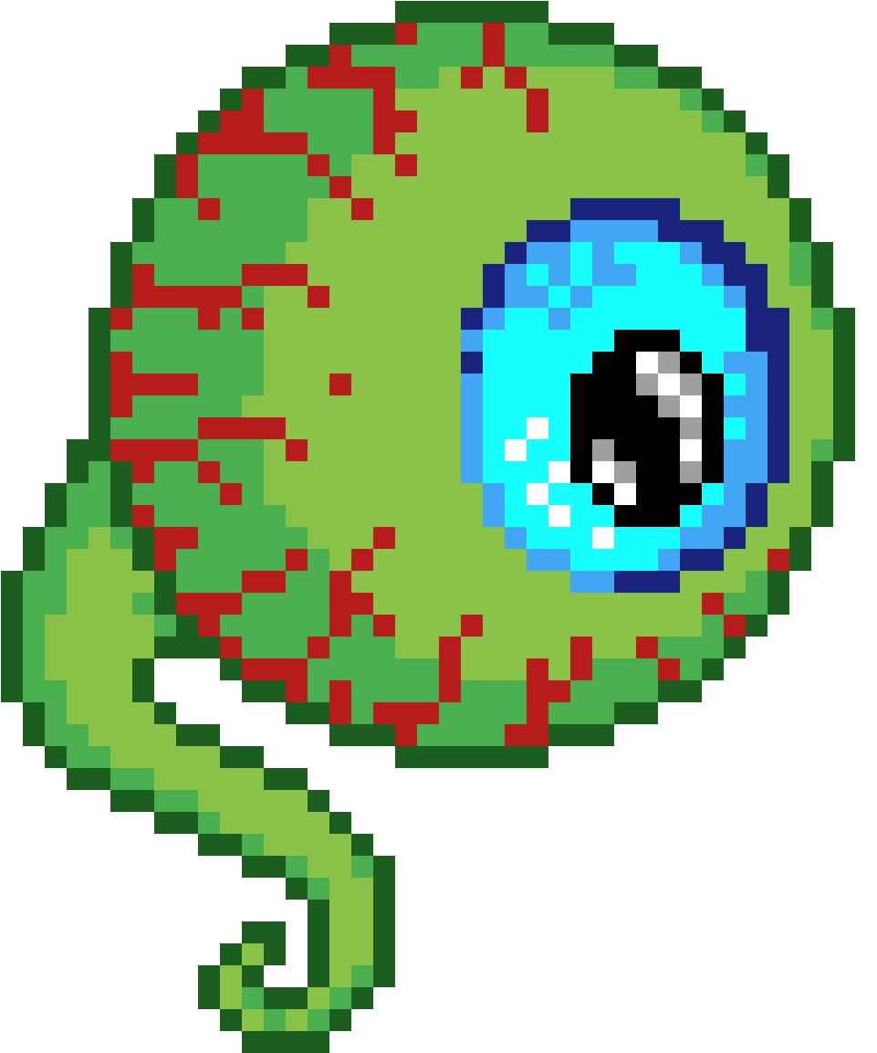 Scary Eyeball - Pixel Art Star Wars Boba Fett Clipart (960x1200), Png Download