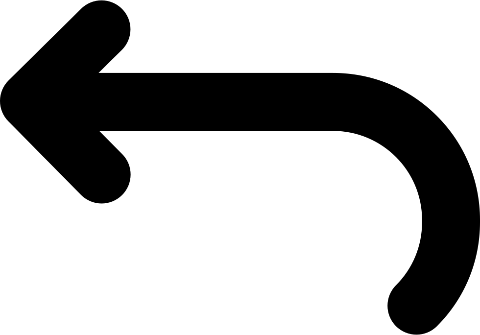 Back Curved Arrow Icon Free Download Curved Arrow Clipart - Png Download (980x684), Png Download