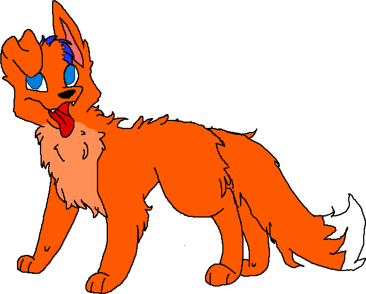 Me As A Fox - Cartoon Clipart (1400x1100), Png Download
