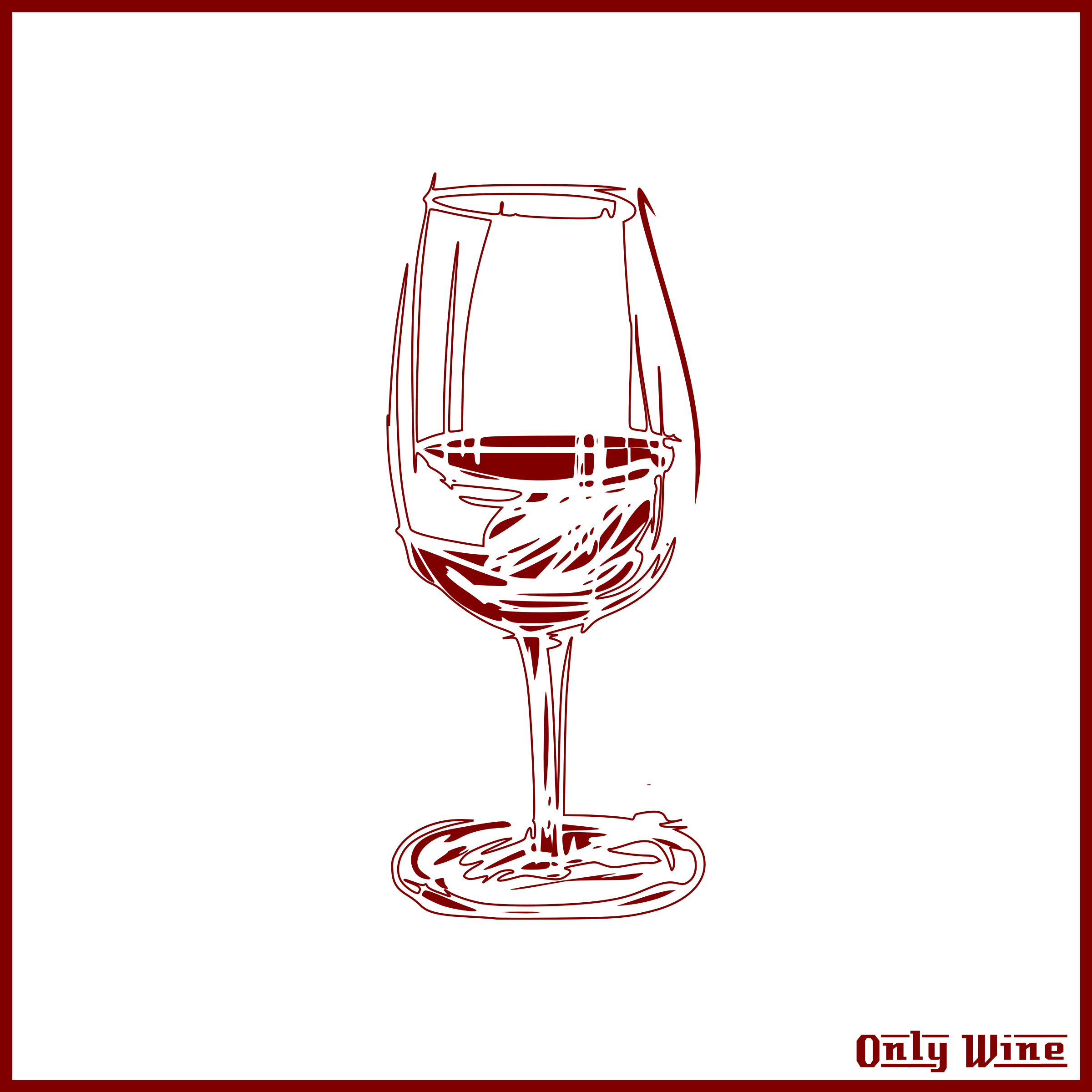 Wine Glass Sketch Png Clipart (2400x2400), Png Download