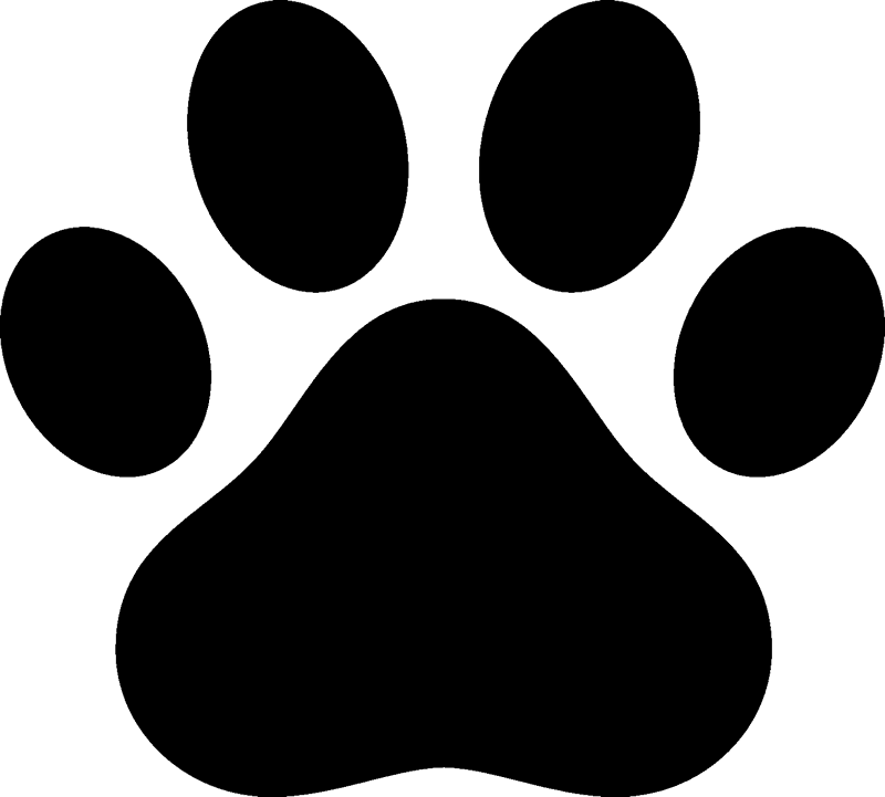 Download Paw Print Rubber Stamp - Dog Paw Print Png Clipart (#4210998