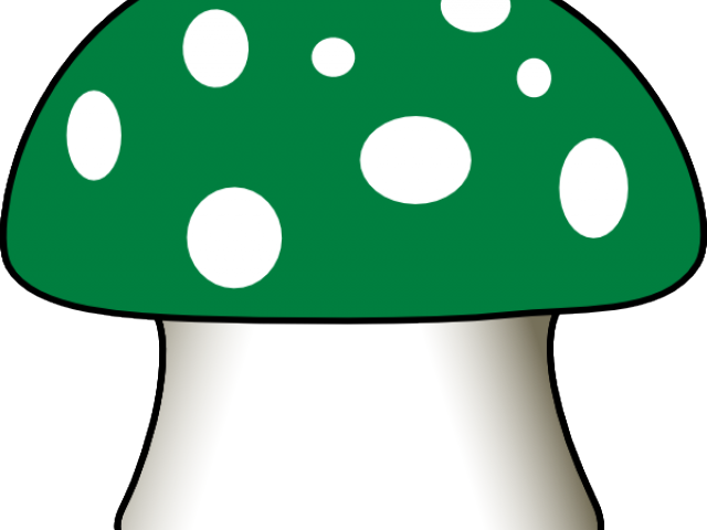 Mushroom Clipart Green Mushroom - Easy Draw Mushroom House - Png Download (640x480), Png Download