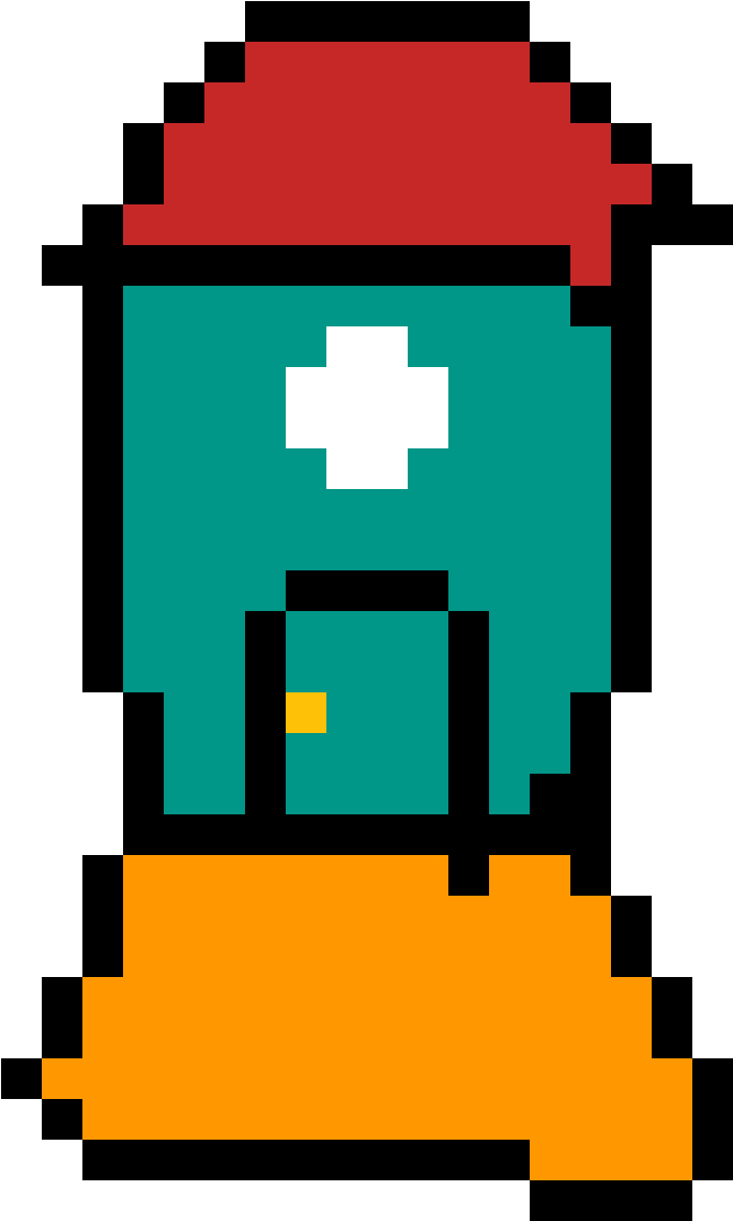 Space Ship Ken X - Enter The Gungeon Hunter Sprite Clipart (1184x1184), Png Download