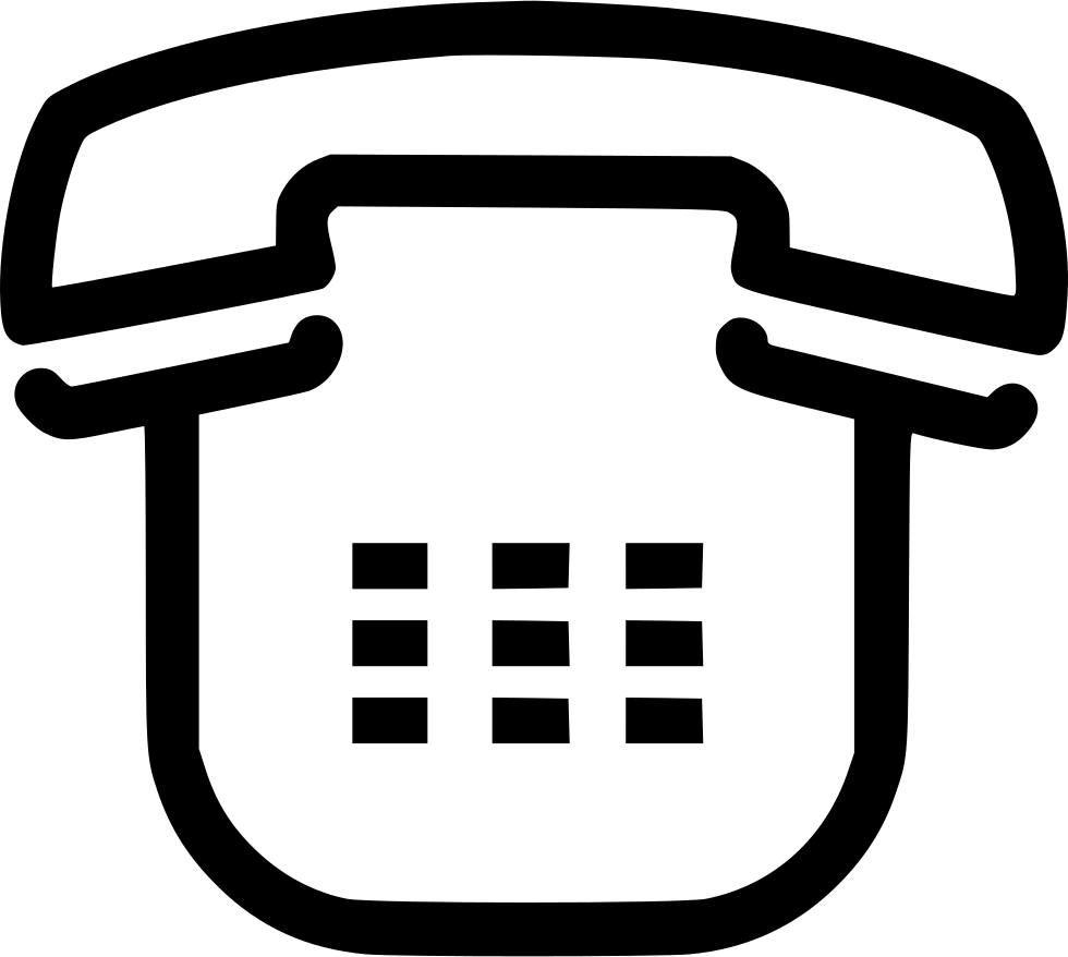 Retro Phone Comments - Vintage Phone Logo Png Clipart (980x878), Png Download