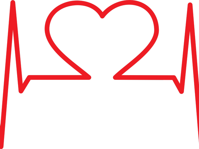 Cliparts X Carwad Net Ⓒ - Ekg Design With Heart - Png Download (640x480), Png Download