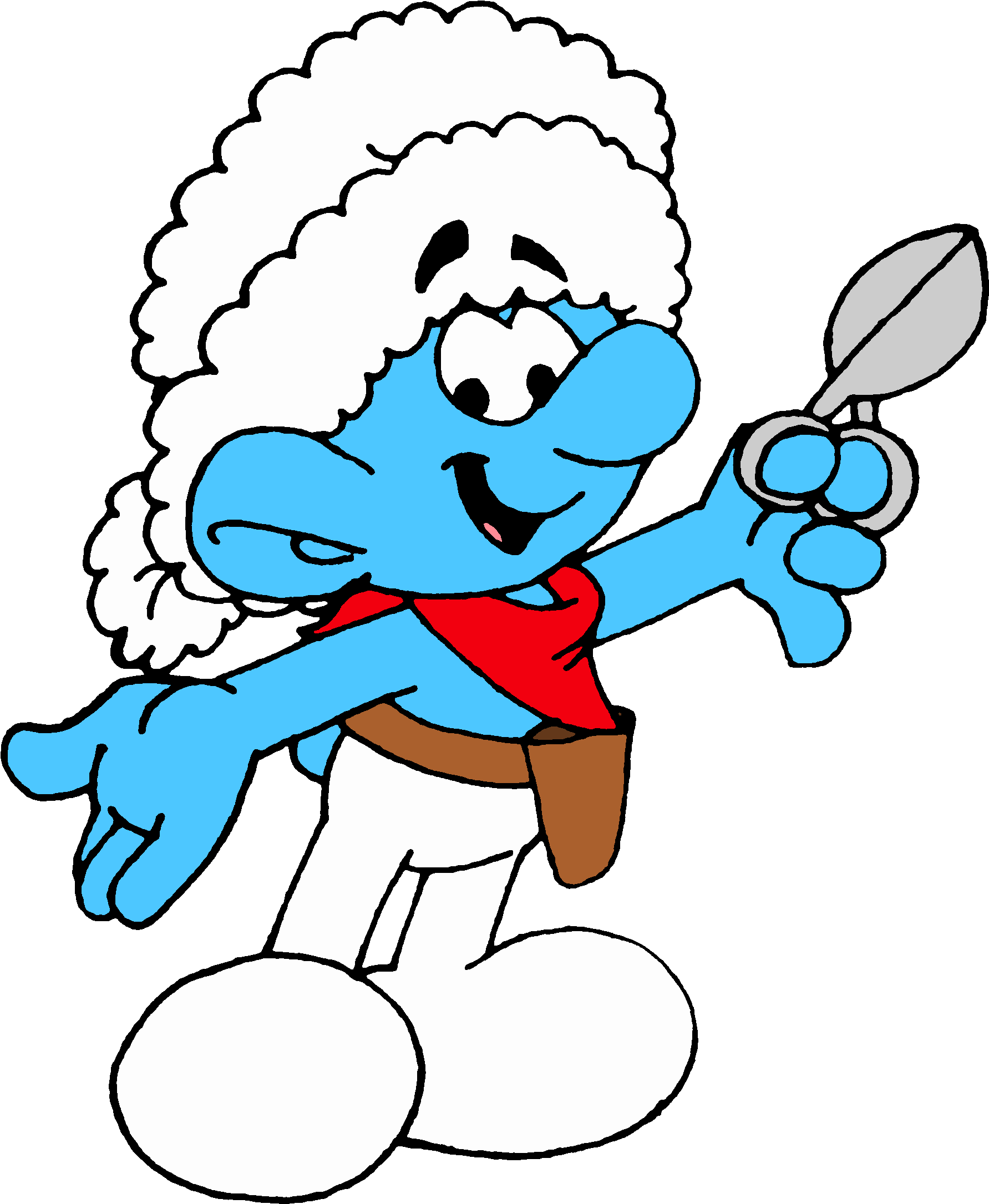 Wooly Smurf Is The Smurfs' Residential Sheep Shearer Clipart (1848x2228), Png Download