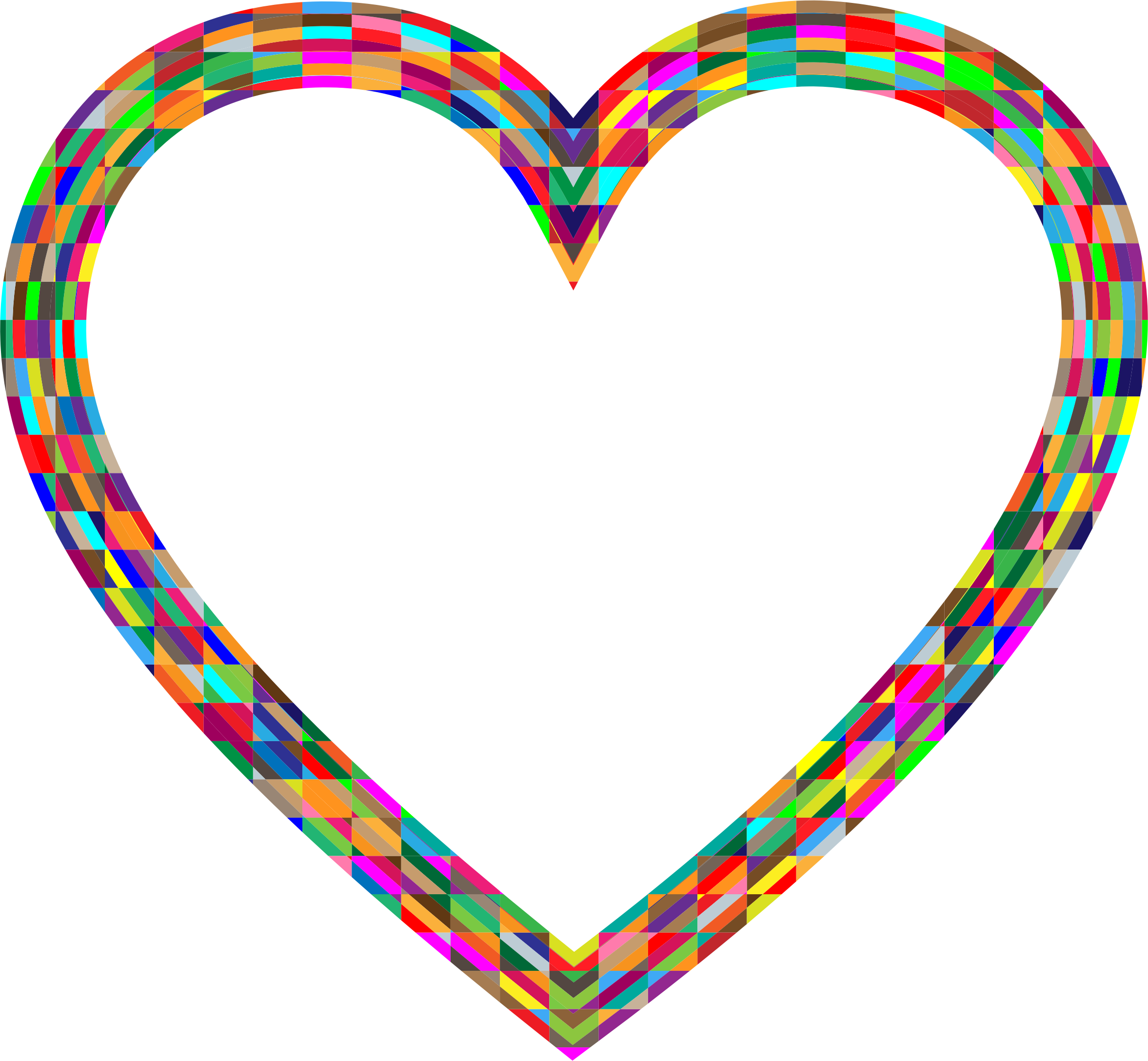 This Free Icons Png Design Of Multifaceted Heart - Heart Clipart (2354x2176), Png Download