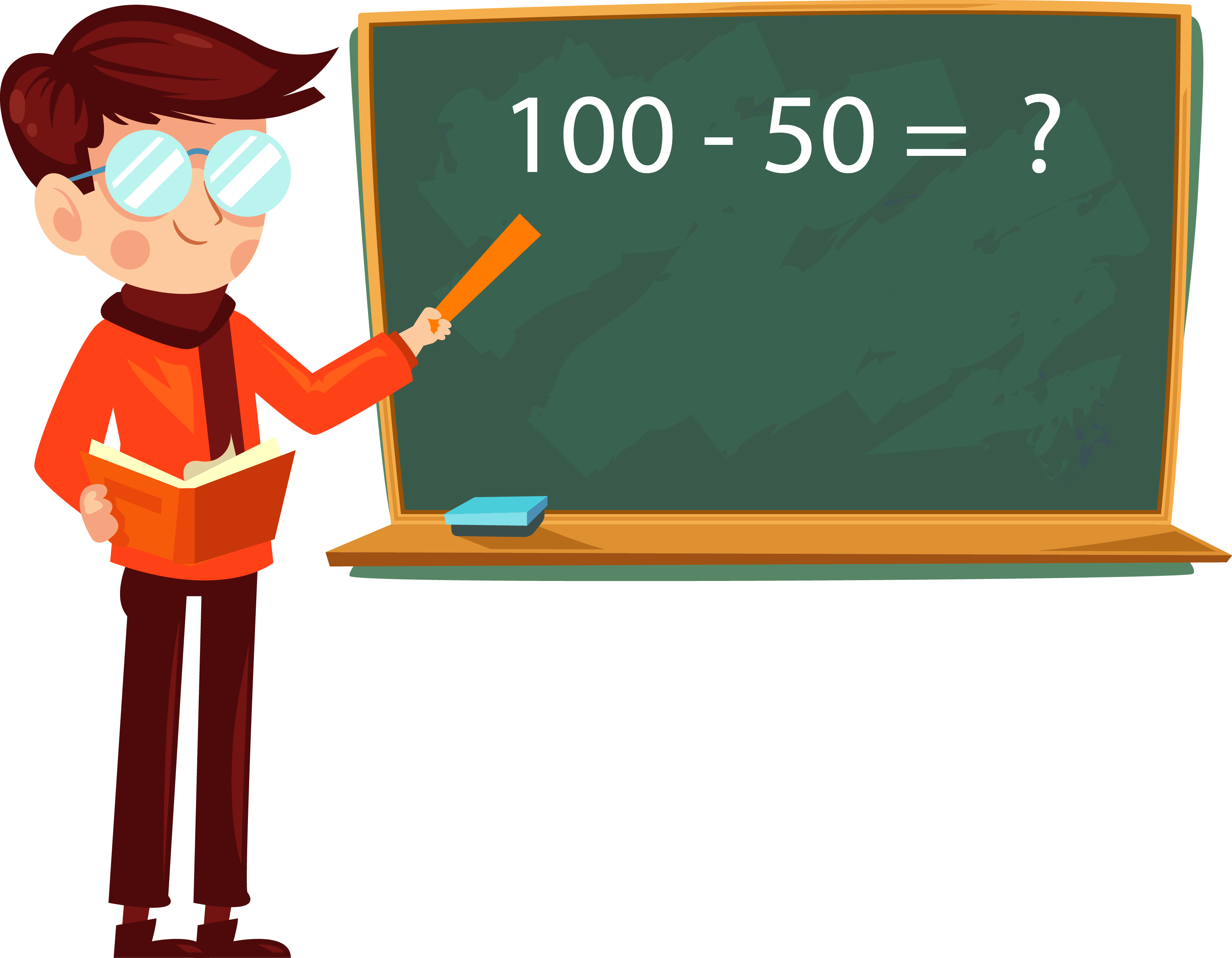 How - Teacher And Student Cartoon Png Clipart (3130x2434), Png Download