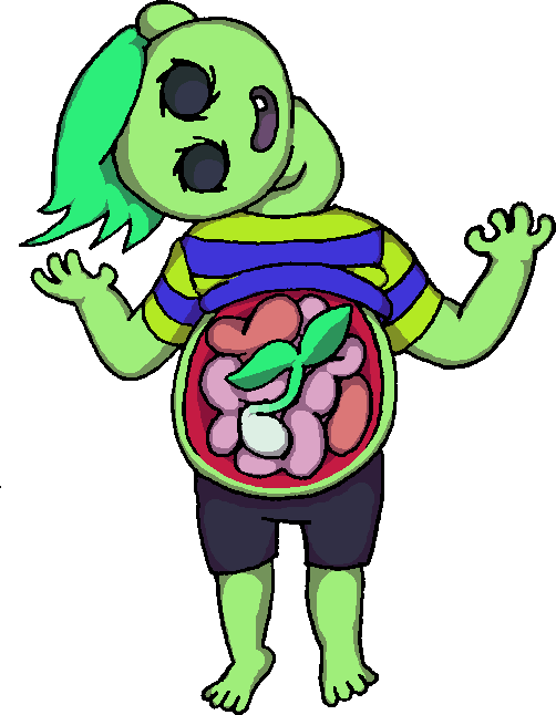 Blooming Baby - Cartoon Clipart (502x646), Png Download