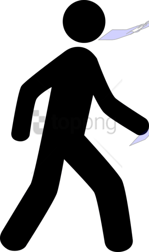 Free Png Computer Icons Walking Hiking Symbol - Walking Man Icon Png Clipart (480x808), Png Download