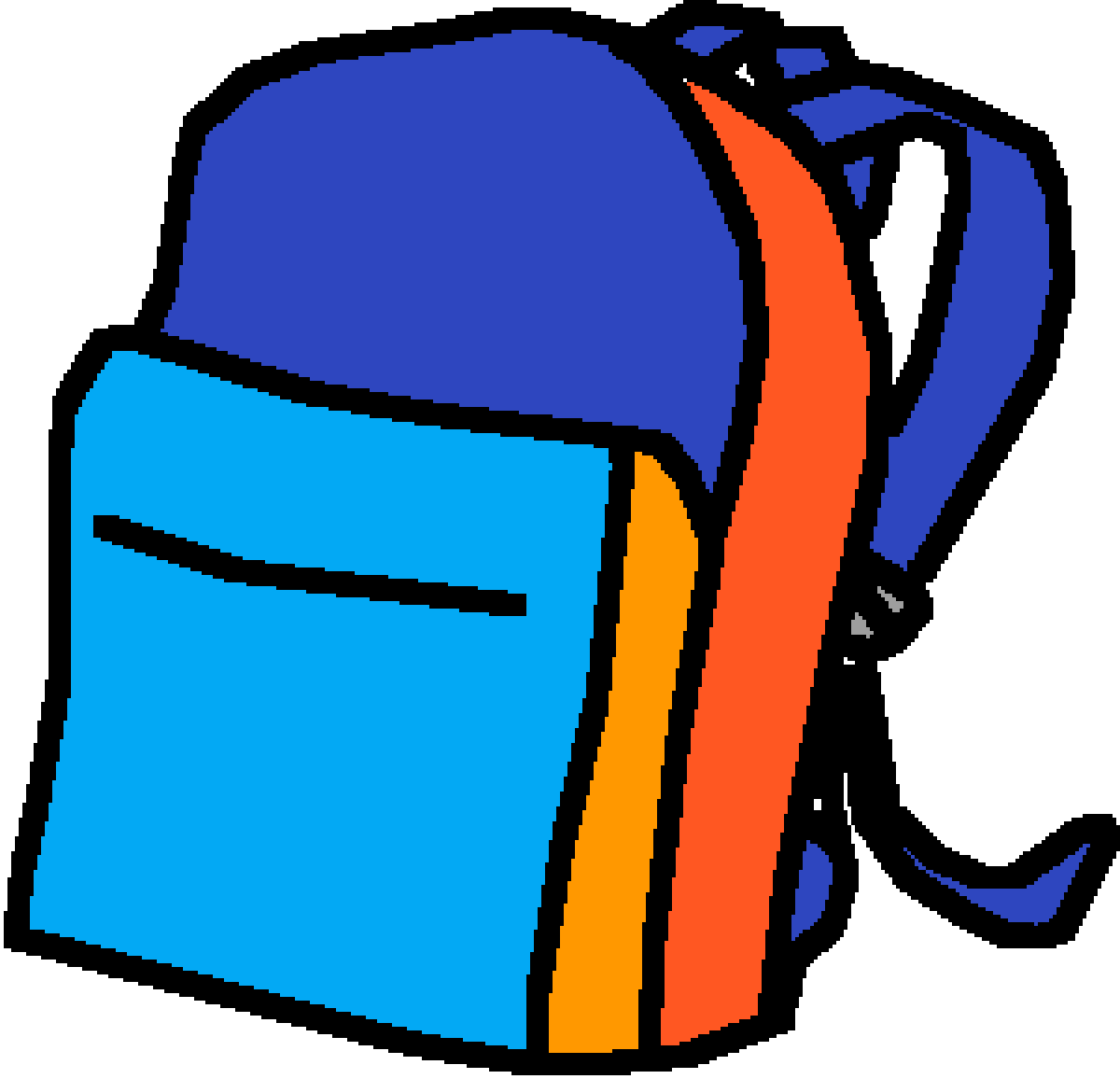 Backpack Uwu By Yourboimicro - Easy Drawing Of School Bag Clipart (1200x1156), Png Download
