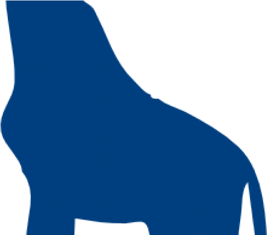 Giraffe Clipart Blue - Png Download (640x480), Png Download