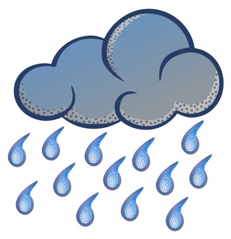 Download Rain Clip Art - Rain Clipart - Png Download (768x795), Png Download