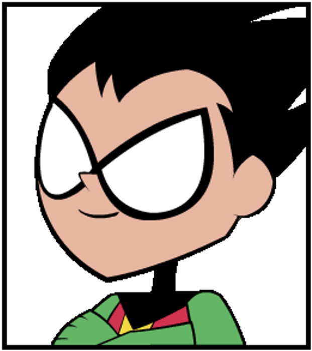Robin Teentitans Teentitansgo Cartoonnetwork Cartoonnet - Cartoon Clipart (1024x1100), Png Download