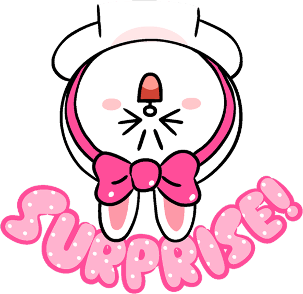 #linefriends #brown #cony #balloons #cute #party #birthday Clipart (1024x997), Png Download