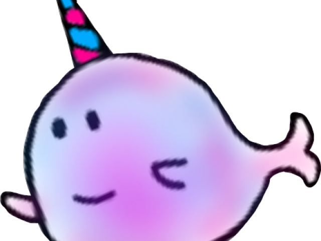 Narwhal Clipart Narwhal Whale - Cartoon - Png Download (640x480), Png Download