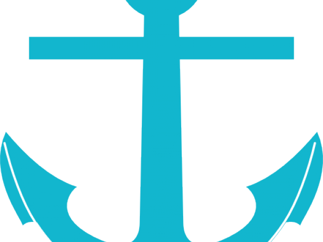 Welcome Clipart Anchor - Teal Anchor Clip Art - Png Download (640x480), Png Download