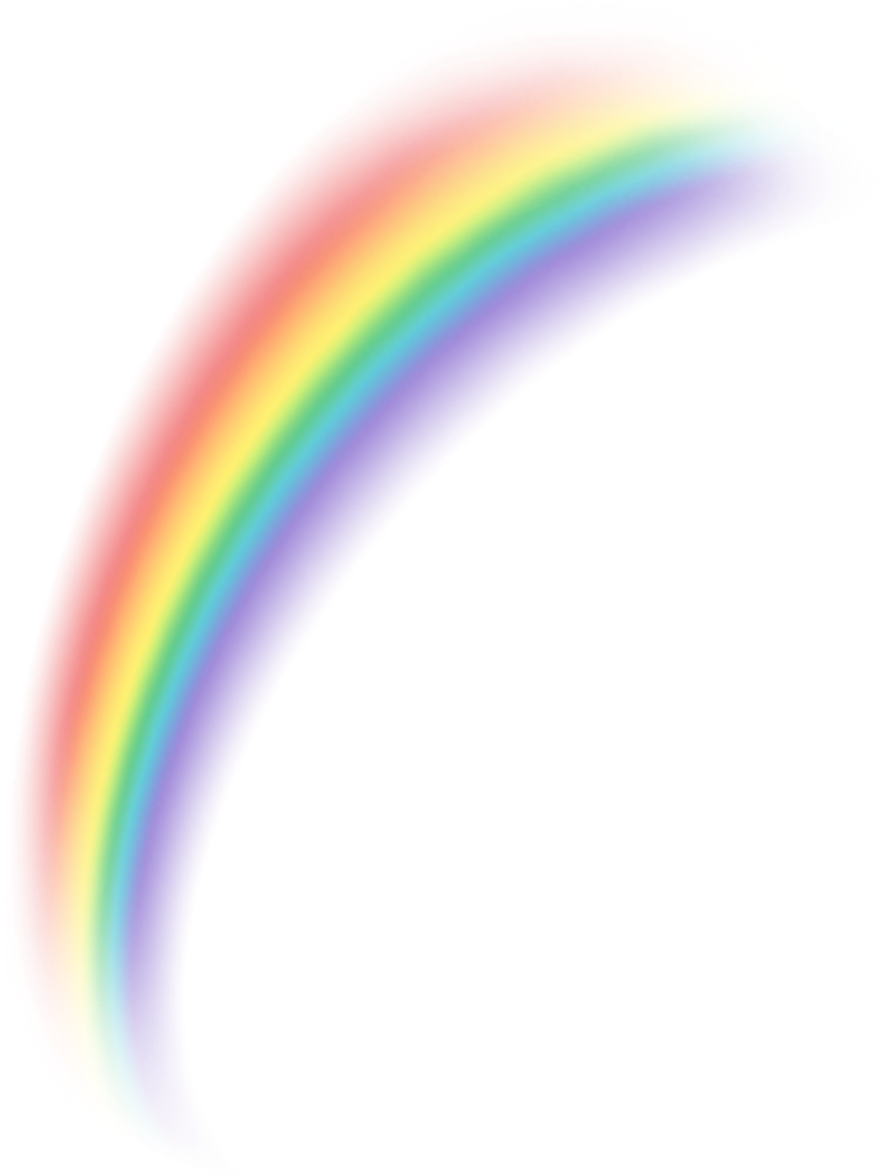 Rainbow Png Image Clip Art Free - Transparent Rainbow Effect Picsart (977x1300), Png Download