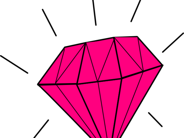 Diamond Clipart Dimond - Pink Png Clip Art Transparent Png (640x480), Png Download