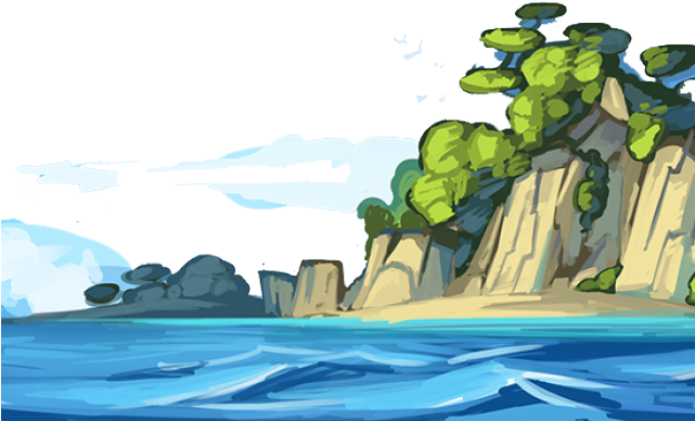 Drawn Ocean Sea - Illustration Clipart (640x480), Png Download