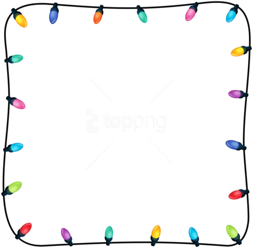 Download Christmas Lights Frame Png Christmas Lights Border Png Clipart (4219262) PinClipart