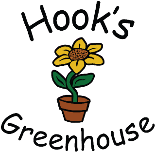 Hook's Greenhouse Logo Hook's Greenhouse - Flowerpot Clipart (1000x315), Png Download