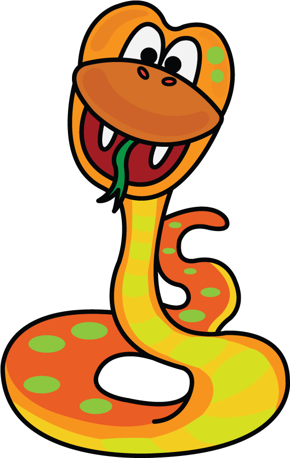 Drawing Snakes Easy - Cartoon Clipart (720x1280), Png Download