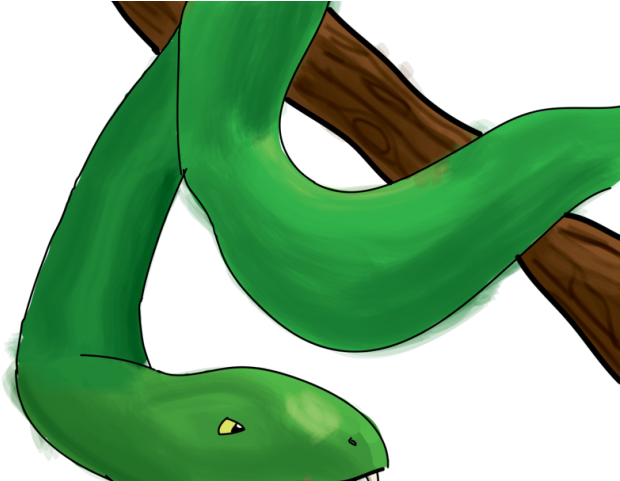 Smooth Green Snake Clipart Clipart Cute - Png Download (640x480), Png Download