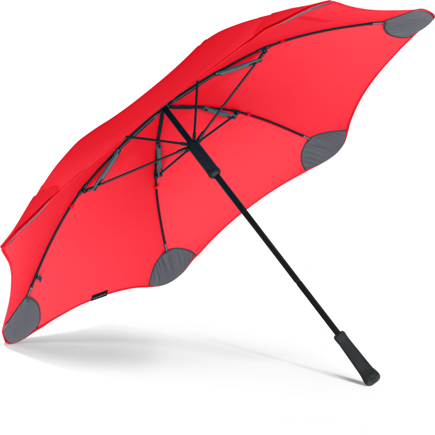 Red Classic Blunt Umbrella View From Under - Blunt Classic Umbrella Grey Clipart (1440x1440), Png Download