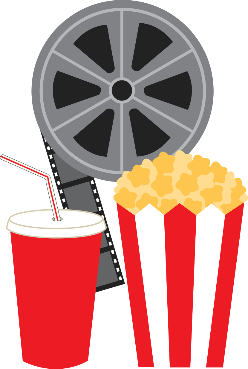 Clipart Of Movie, Films And Cinema - Film Reel Clipart Png Transparent Png (830x1234), Png Download