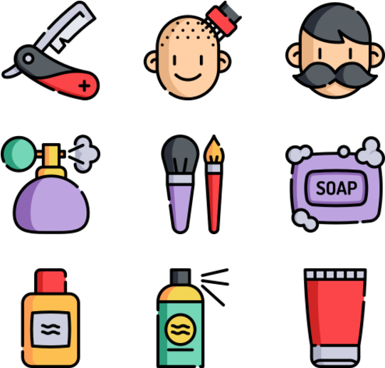Hairdressing And Barber - 80s Png Clipart (600x564), Png Download