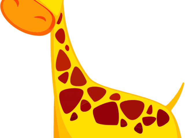 Giraffe Clipart Baby Girl - Cute Giraffe Cartoon Png Transparent Png (640x480), Png Download