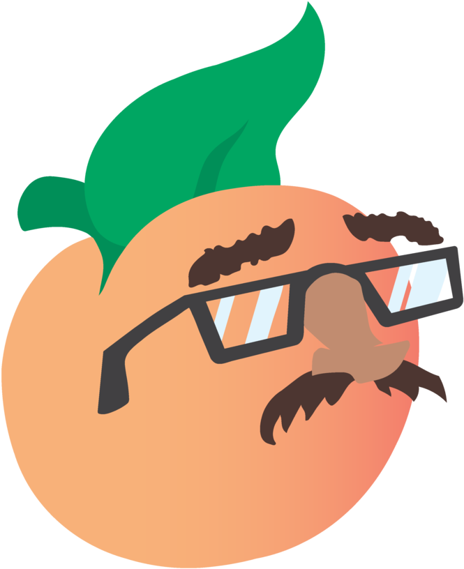 Peach Disguise-08 Clipart (1000x1041), Png Download