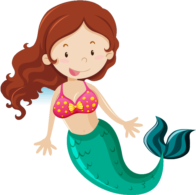 Scuba Mermaid Kids Birthday Party - Cute Mermaid Clipart (753x870), Png Download