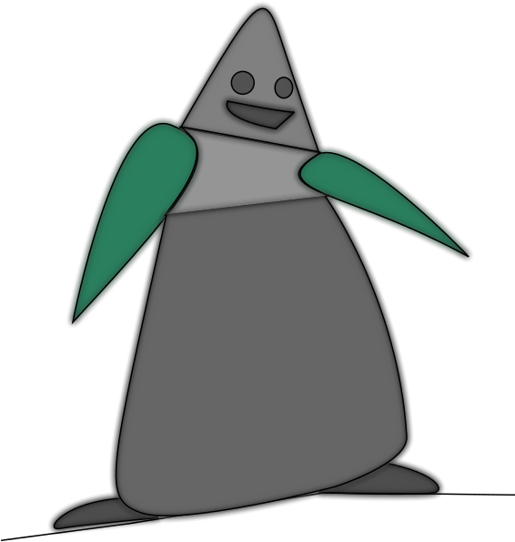 Penguin Clipart (566x800), Png Download