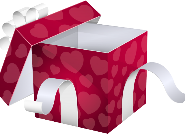 Pink Clipart Lunch Box - Gift Image Box Png Transparent Png (640x480), Png Download