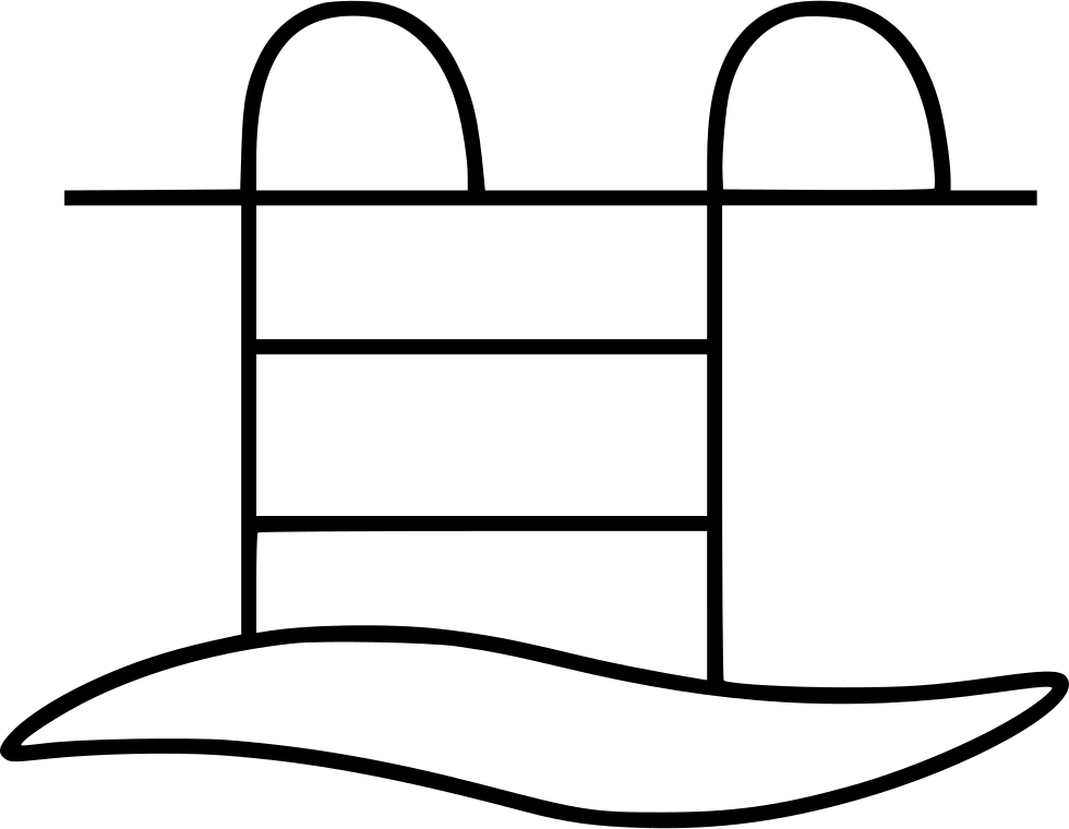 Swimming Pool Comments - Line Art Clipart (980x760), Png Download