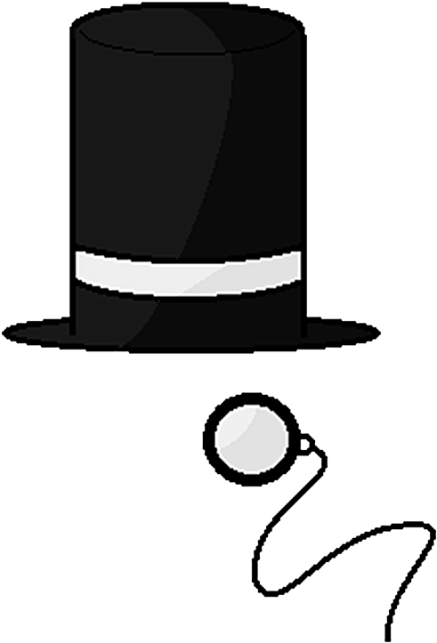 Monocle Top Hat Png Photo - Top Hat Png Clipart (644x784), Png Download