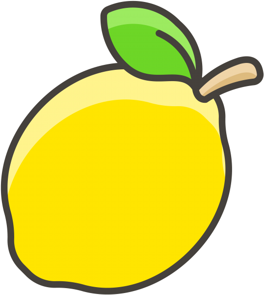 Lemon Emoji Icon Clipart Full Size Clipart (4226723) PinClipart