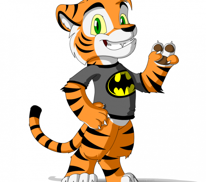 Cartoon Pictures Of Tigers Coloring 2018 Guihuaren - Cartoon Tiger Cub Clipart (678x600), Png Download