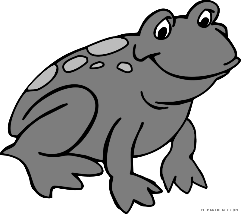 Frog Page Of Clipartblack Com Free Black Ⓒ - Transparent Frog Clipart - Png Download (800x710), Png Download