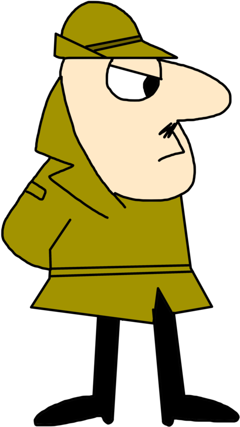 The Inspector By - Cartoon Clipart (894x894), Png Download