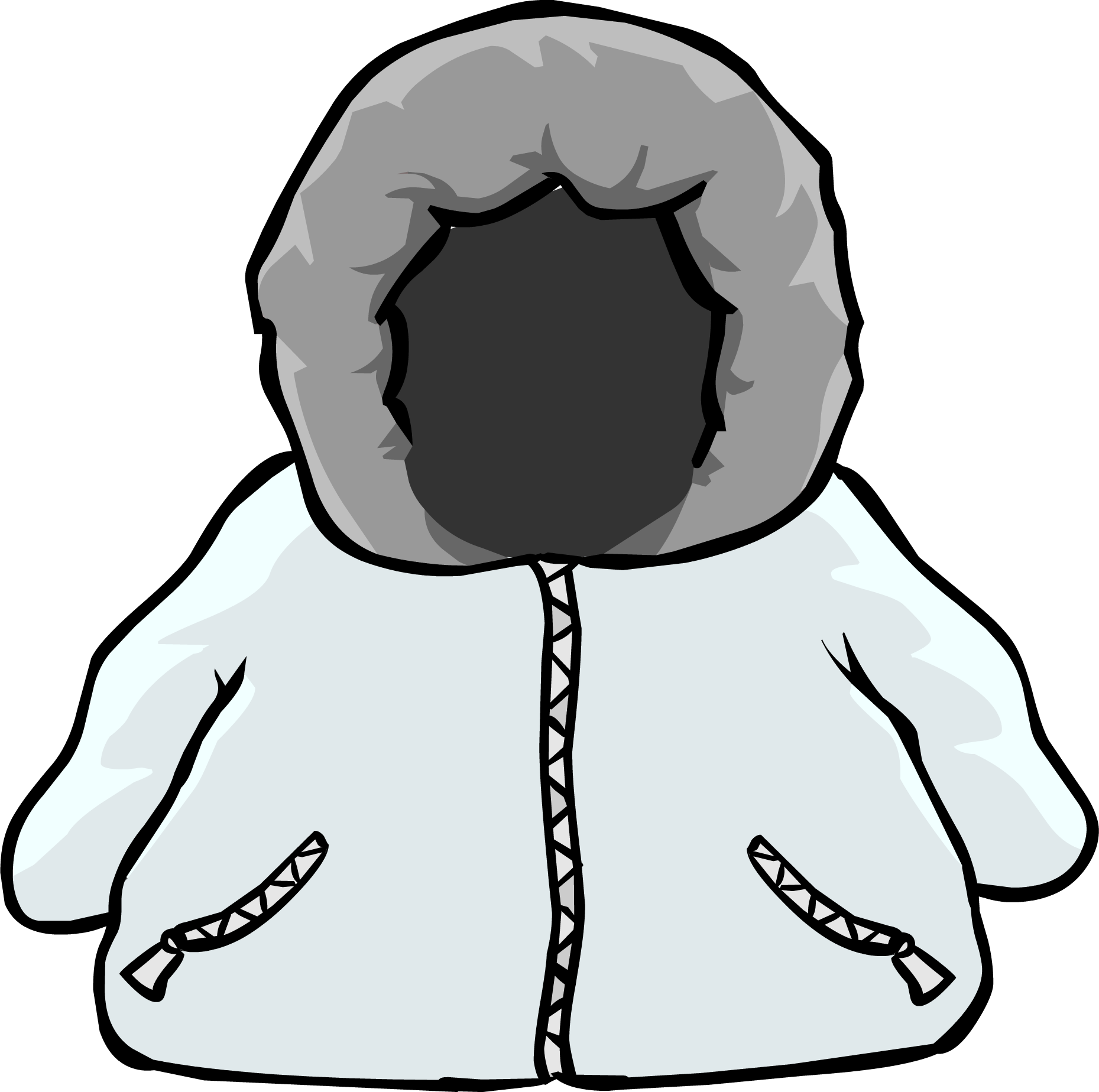 White Parka Icon - Club Penguin Clipart (1859x1848), Png Download