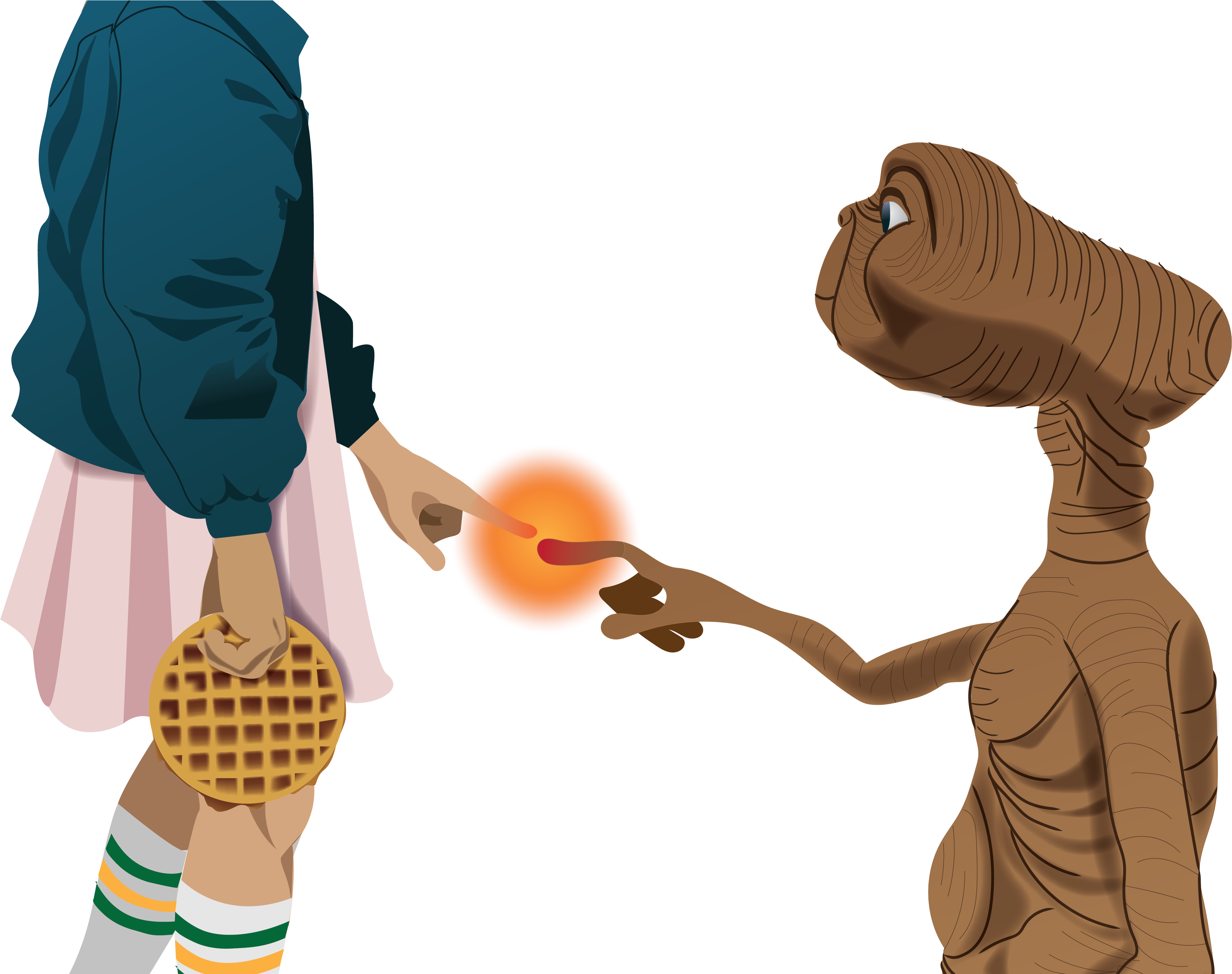 Eleven And Et - Illustration Clipart (3543x2771), Png Download