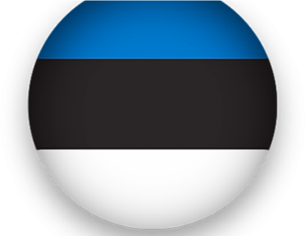 Estonia Flag Clipart Transparent Background - Circle - Png Download (640x480), Png Download