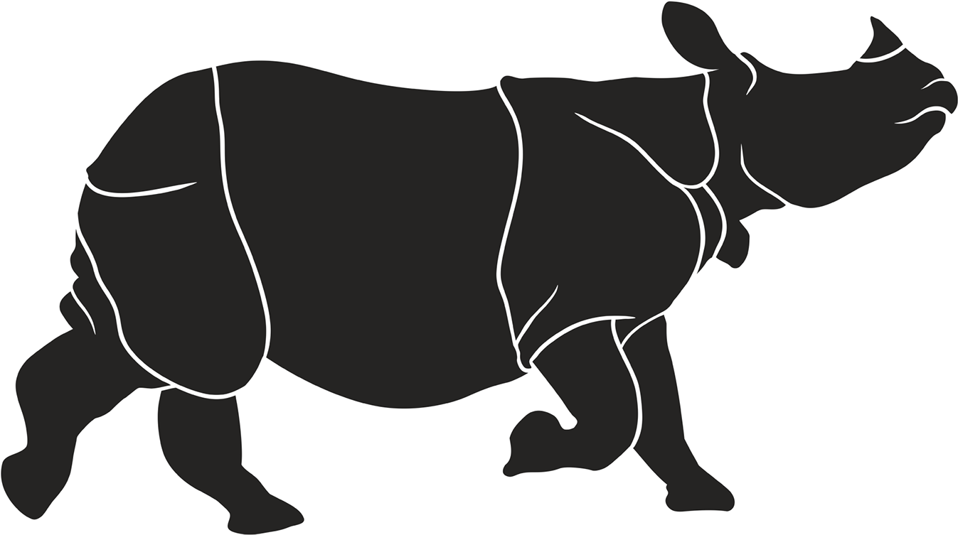 Indian Rhinoceros Clipart (1400x780), Png Download