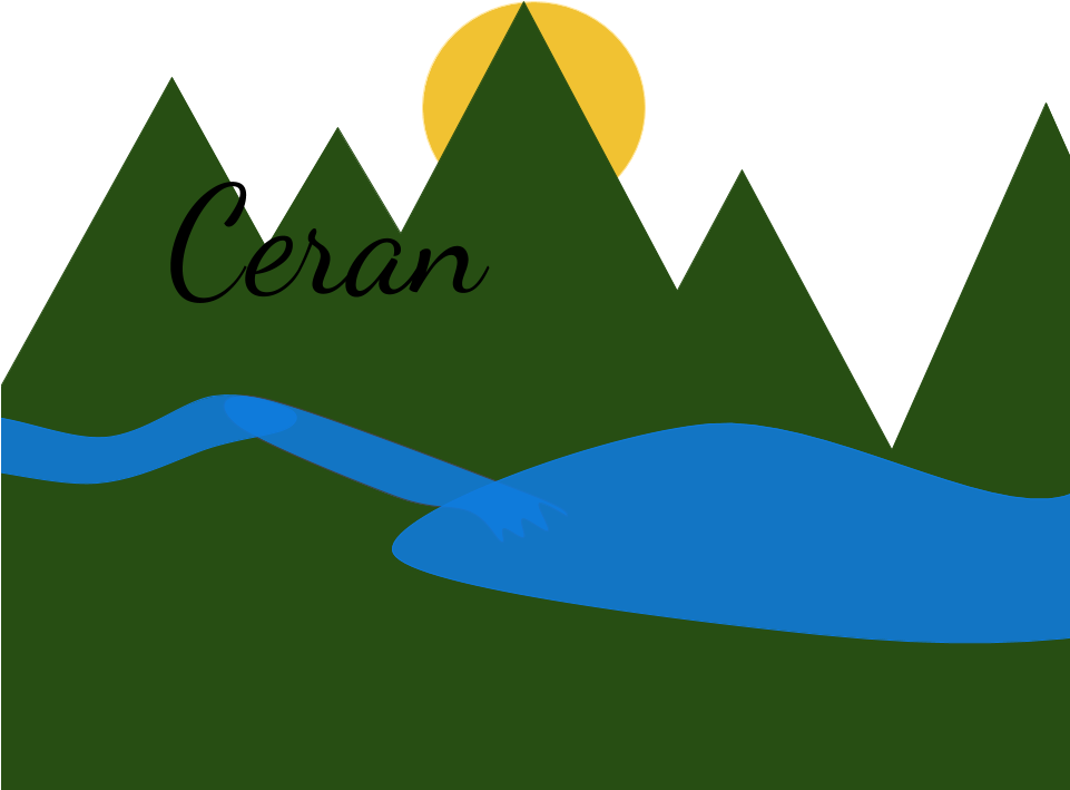 Mountain Sunset - Art & Craft Clipart (960x720), Png Download